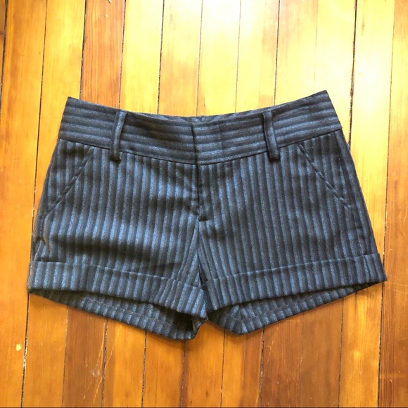 Alice + Olivia Pants - Alice + Olivia Striped Wool Shorts